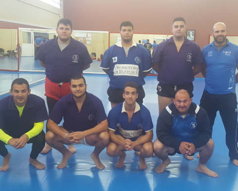 Equipo de lucha canaria universitario