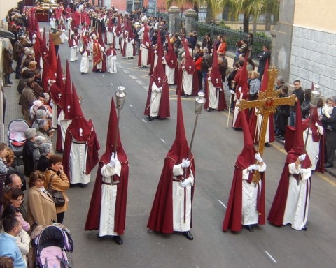 Paso procesional en La Laguna