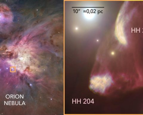 Un equipo de investigación del IAC consigue analizar el impacto de un jet protoestelar en la Nebulosa de Orion