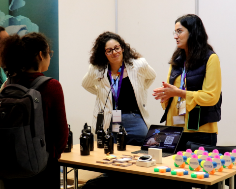 Las empresas Lãberit y Expero recibieron el premio a los mejores puestos de las JTI. Foto: Texe López